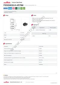 FDSD0630-H-4R7M=P3 Datasheet Cover