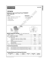 FDT461N Datasheet Cover