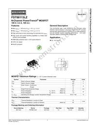 FDT86113LZ Datasheet Page 2