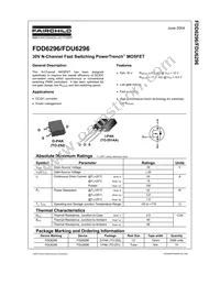 FDU6296 Datasheet Cover