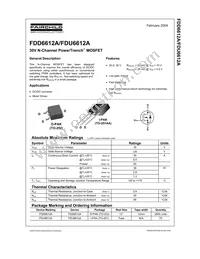 FDU6612A Datasheet Cover