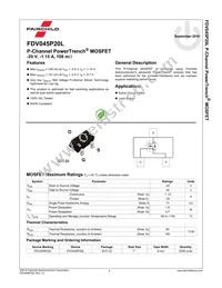 FDV045P20L Datasheet Page 2