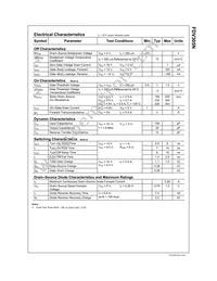 FDV305N Datasheet Page 3