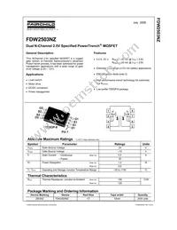 FDW2503NZ Datasheet Cover