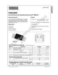 FDW2506P Datasheet Cover