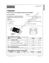 FDW2508P Datasheet Cover