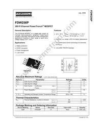 FDW256P Datasheet Cover