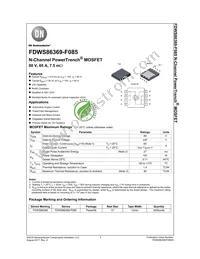 FDWS86369-F085 Datasheet Cover