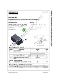 FDY301NZ Datasheet Page 2