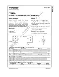 FDZ201N Datasheet Cover
