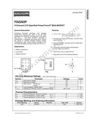 FDZ202P Datasheet Cover
