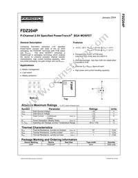 FDZ204P Datasheet Cover