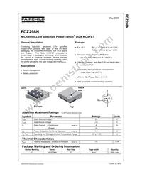FDZ298N Datasheet Cover