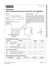 FDZ7064AS Datasheet Cover