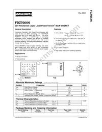 FDZ7064N Datasheet Cover