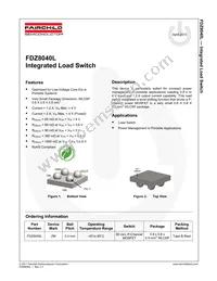 FDZ8040L Datasheet Page 2