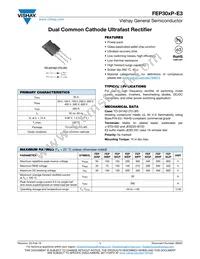 FEP30-CP Datasheet Cover