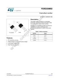 FERD20M60ST Datasheet Cover