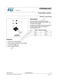 FERD60U45CT Datasheet Cover