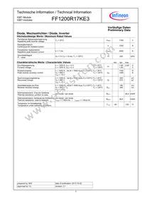 FF1200R17KE3NOSA1 Datasheet Page 2