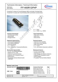 FF1400R12IP4PBOSA1 Datasheet Cover