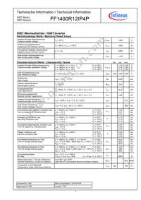 FF1400R12IP4PBOSA1 Datasheet Page 2