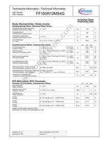 FF150R12MS4GBOSA1 Datasheet Page 2