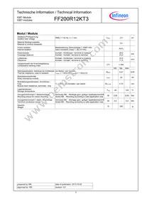 FF200R12KT3HOSA1 Datasheet Page 3