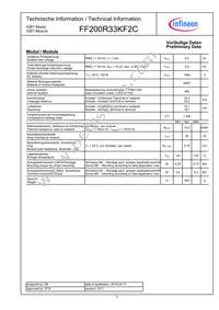 FF200R33KF2CNOSA1 Datasheet Page 3
