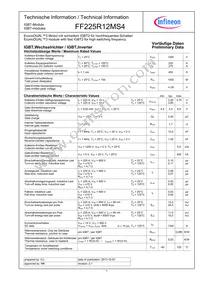 FF225R12MS4BOSA1 Datasheet Cover