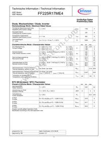 FF225R17ME4BOSA1 Datasheet Page 3