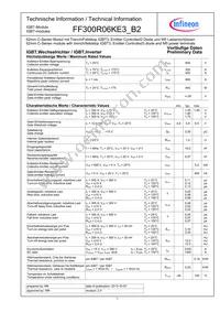 FF300R06KE3B2HOSA1 Datasheet Cover