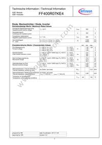 FF400R07KE4HOSA1 Datasheet Page 3