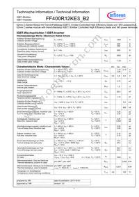 FF400R12KE3B2HOSA1 Datasheet Cover