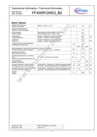FF400R12KE3B2HOSA1 Datasheet Page 3