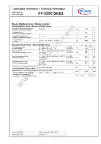 FF400R12KE3HOSA1 Datasheet Page 2