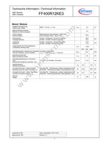FF400R12KE3HOSA1 Datasheet Page 3