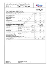 FF400R33KF2CNOSA1 Datasheet Page 2