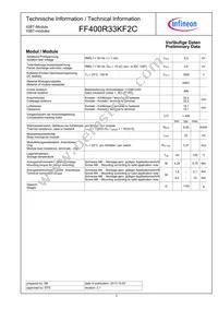 FF400R33KF2CNOSA1 Datasheet Page 3