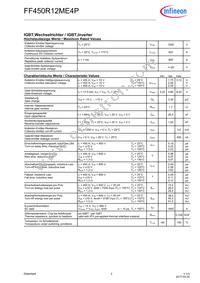 FF450R12ME4PBOSA1 Datasheet Page 2