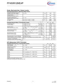 FF450R12ME4PBOSA1 Datasheet Page 3