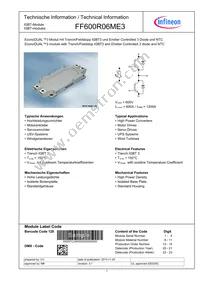 FF600R06ME3BOSA1 Datasheet Cover