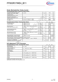 FF600R17ME4B11BOSA1 Datasheet Page 3