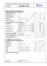 FF650R17IE4BOSA1 Datasheet Page 3