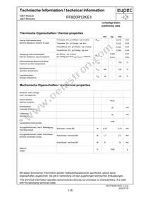 FF800R12KE3NOSA1 Datasheet Page 3