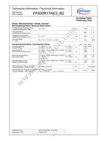 FF800R17KE3B2NOSA1 Datasheet Page 2