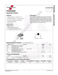 FFD04H60S Datasheet Page 2