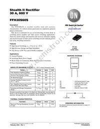 FFH30S60STU Datasheet Cover