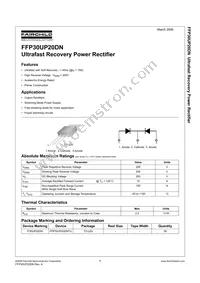 FFP30UP20DNTU Datasheet Cover