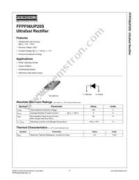 FFPF06UP20STU Datasheet Cover